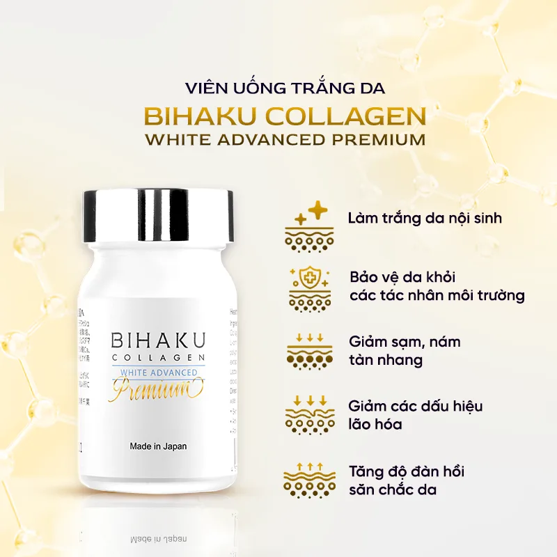 Viên uống trắng da Bihaku Collagen Premium 4 Viên uống trắng da Bihaku Collagen Premium - Image 4