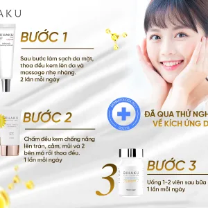 Cac buoc su dung Combo Duong Trang Mo Nam Bihaku