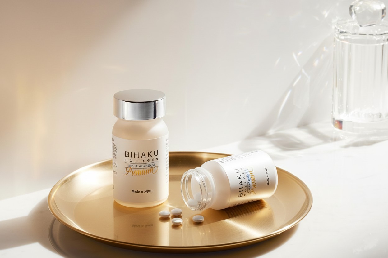Dưỡng trắng nội sinh với Bihaku White Advanced Premium