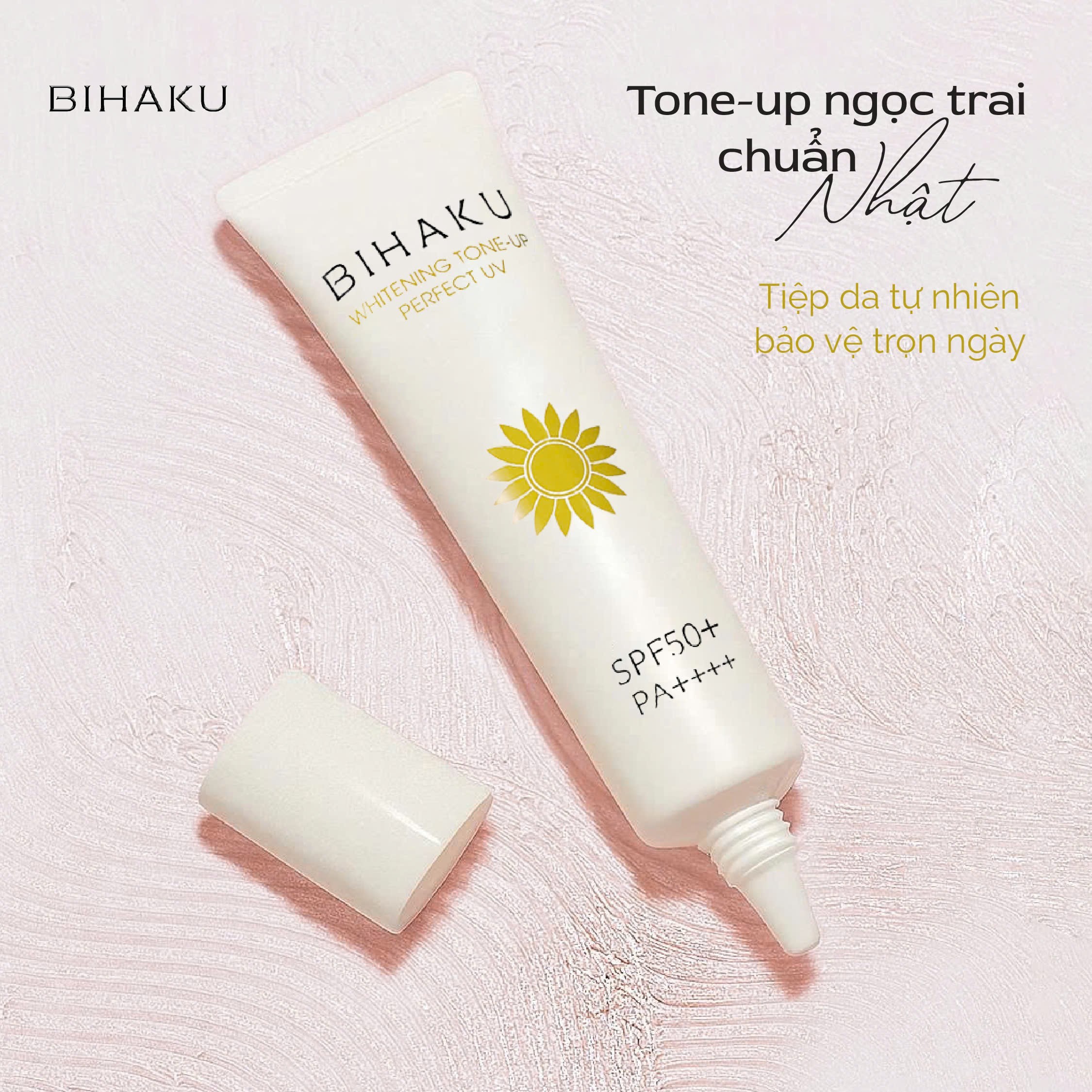 Kem chống nắng Bihaku Tone Up ngọc trai chuẩn Nhật