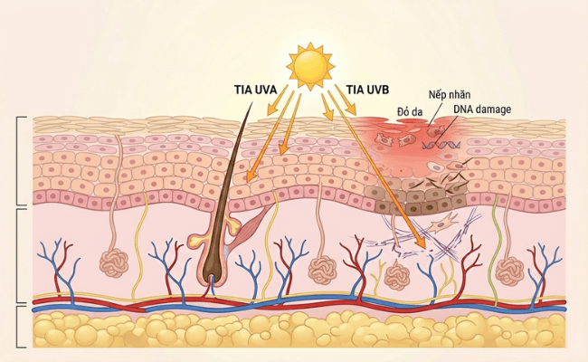 Tác động của tia UV