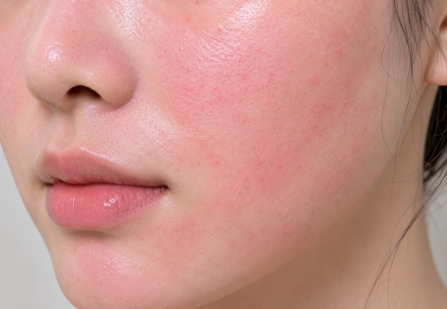 Tình trạng da đỏ nhẹ sau treatment