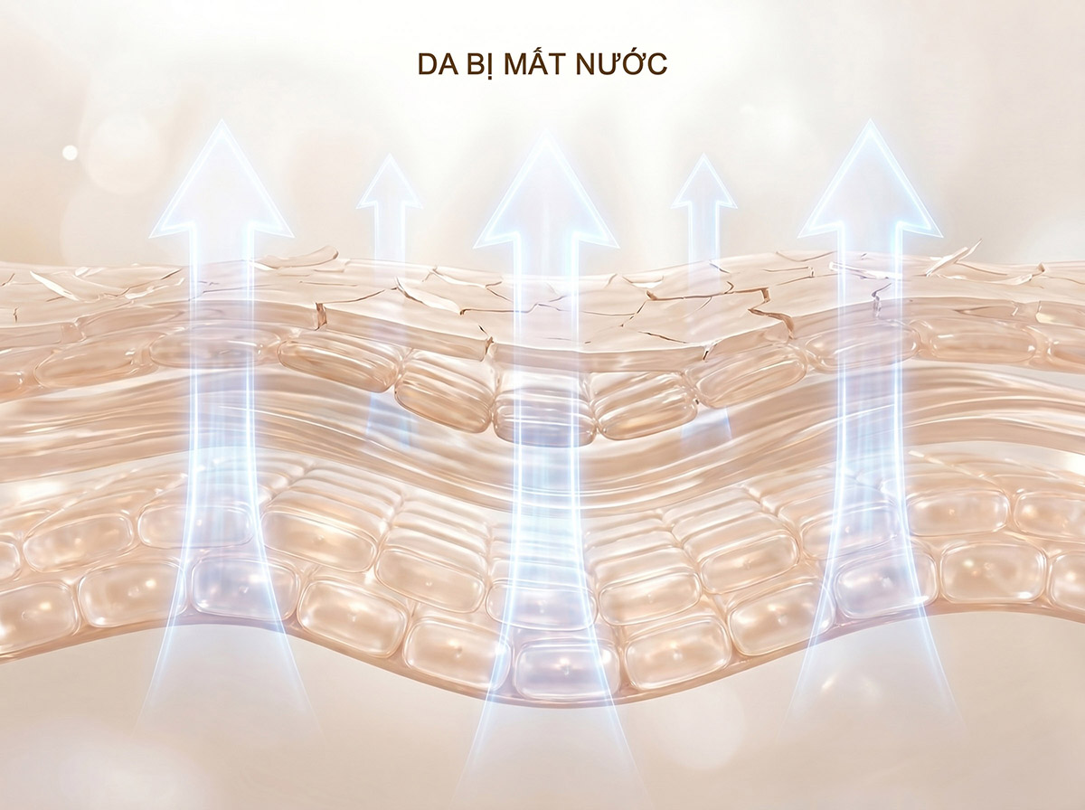 Da nhạy cảm dễ mất nước