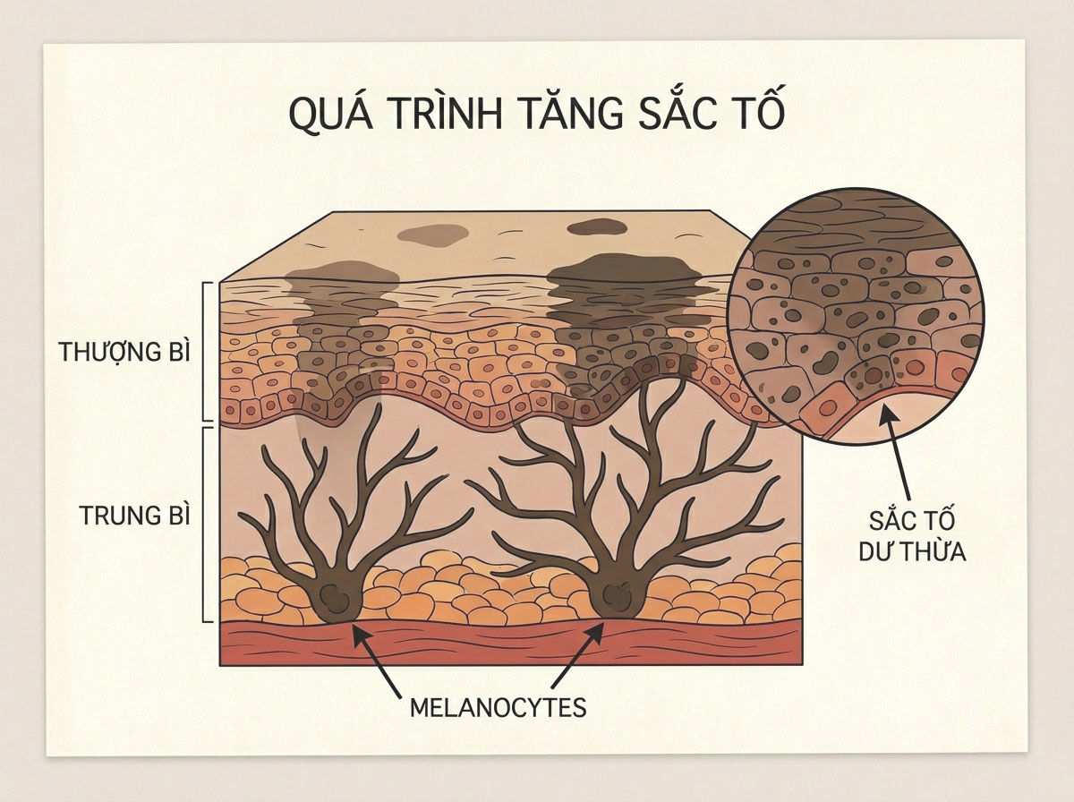 Hiểu về tình trạng tăng sắc tố da