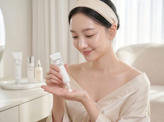 Dưỡng da với Bihaku Gel Cream