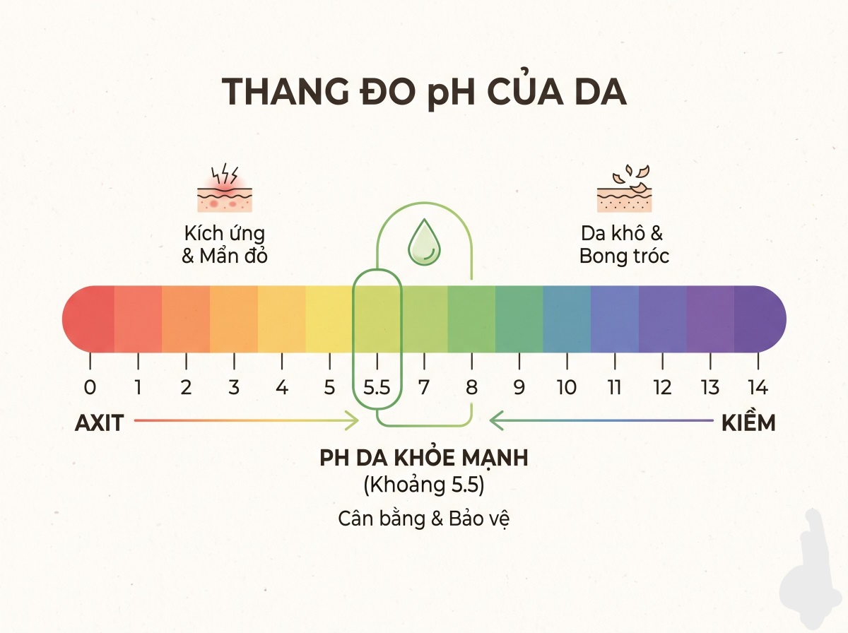 Thang đo chỉ số pH của làn da