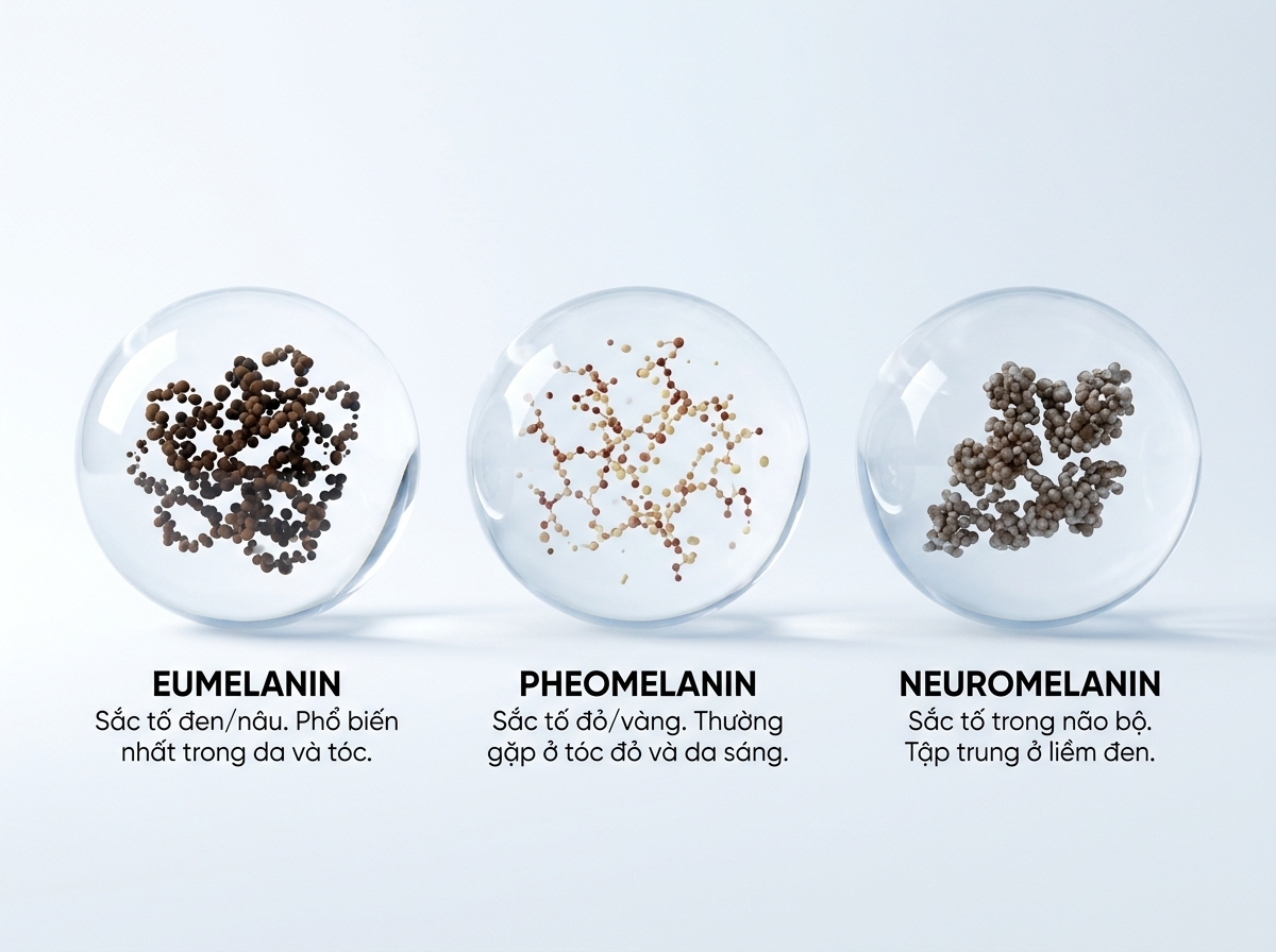 Melanin là gì? Vì sao Melanin không phải là kẻ thù của làn da? 3 Những loại melanin hiện nay