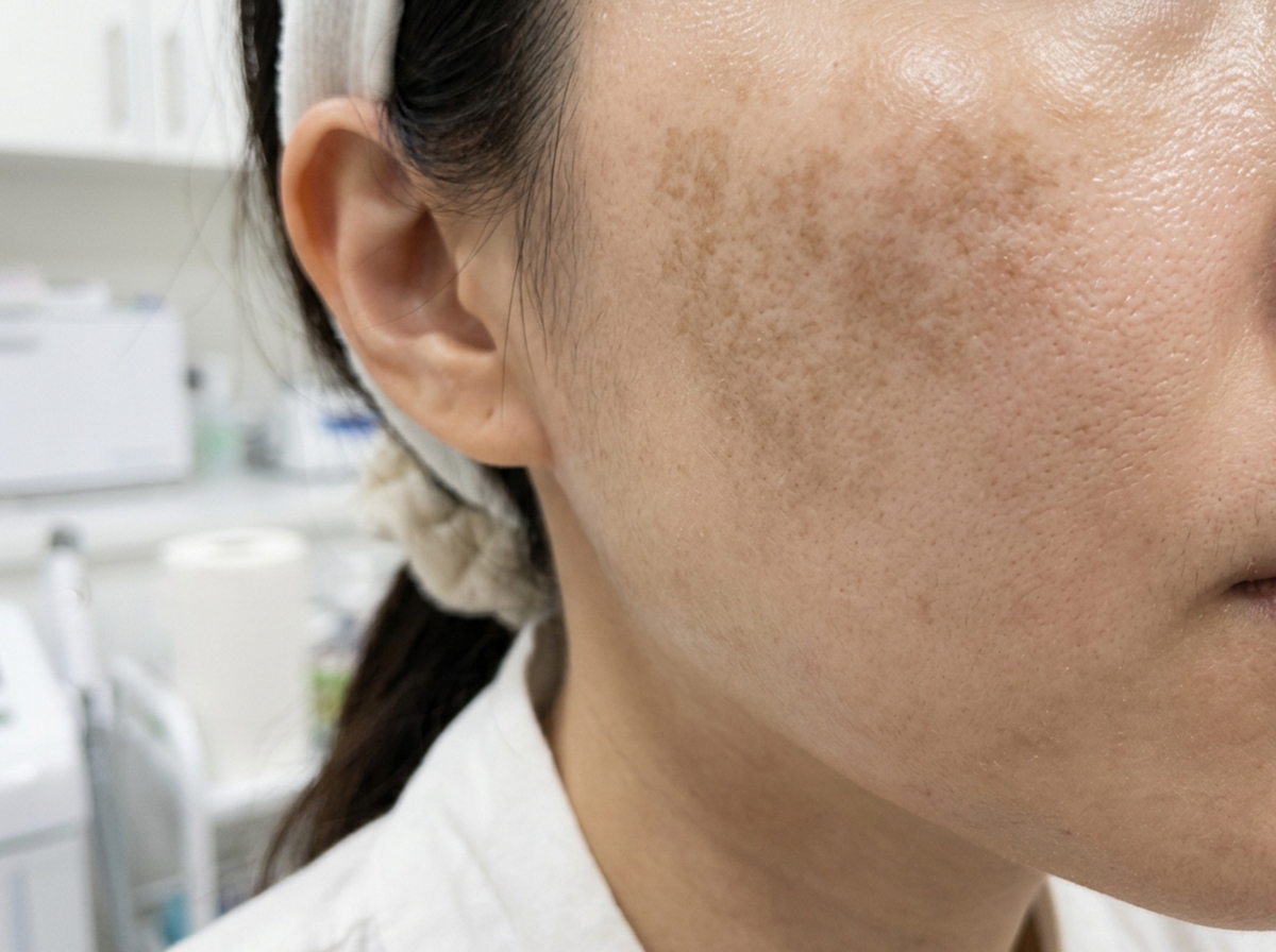 Hình ảnh thực tế tình trạng nám (Melasma)