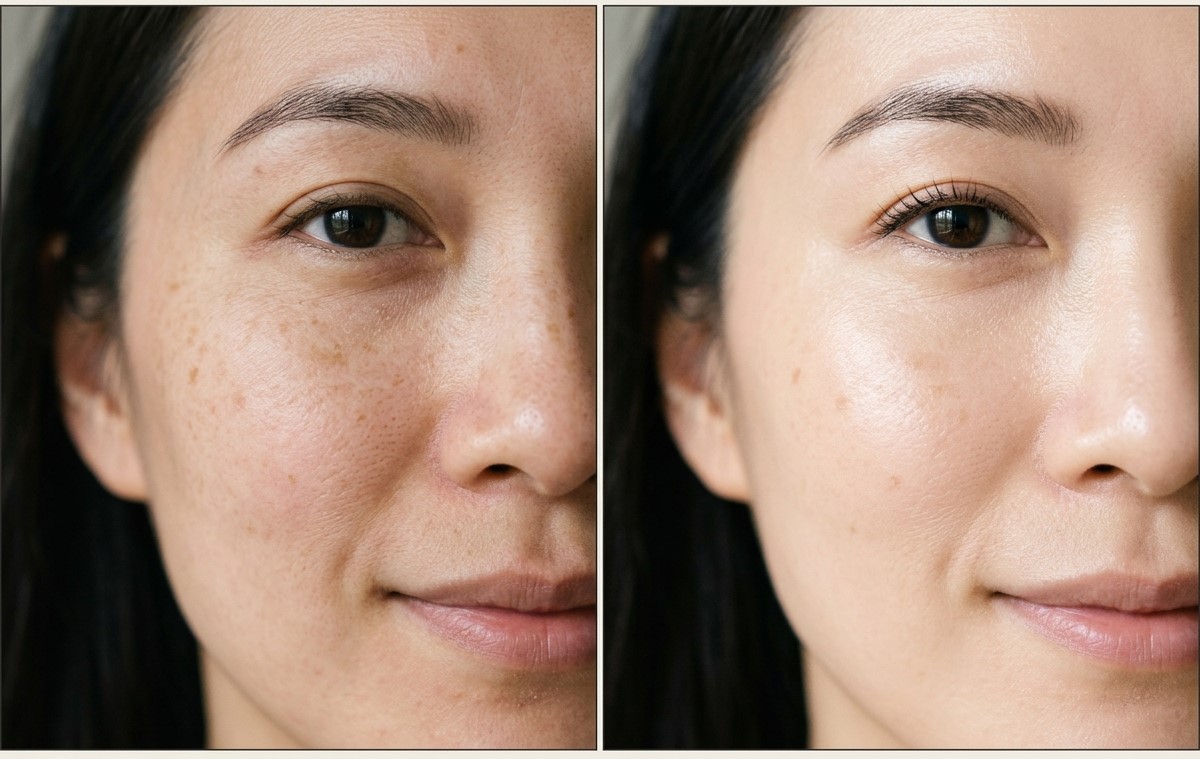 Thay đổi về sắc tố và độ đều màu
