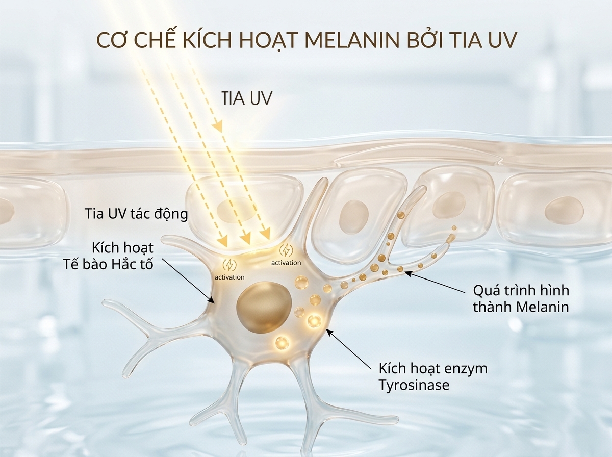 Tia UV tác động đến làn da