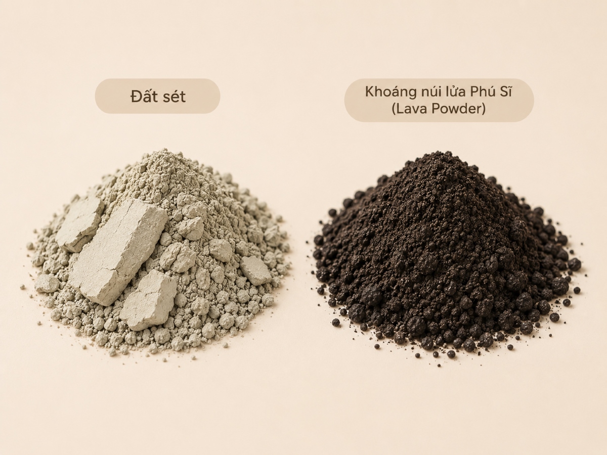 Lava Powder Và Đất Sét Khác Nhau Thế Nào Trong Làm Sạch Da? 2 lava powder va dat set 2