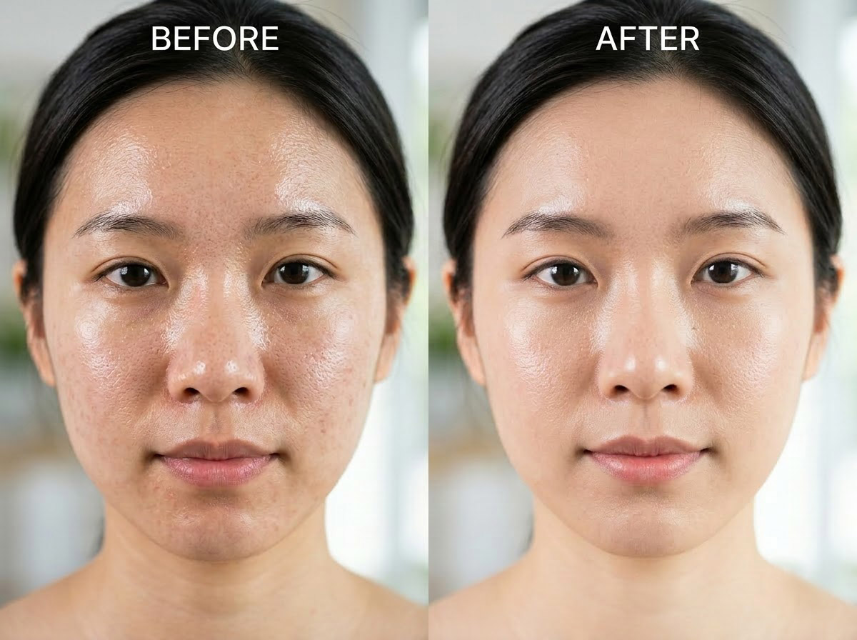 Cải thiện tình trạng da dầu 