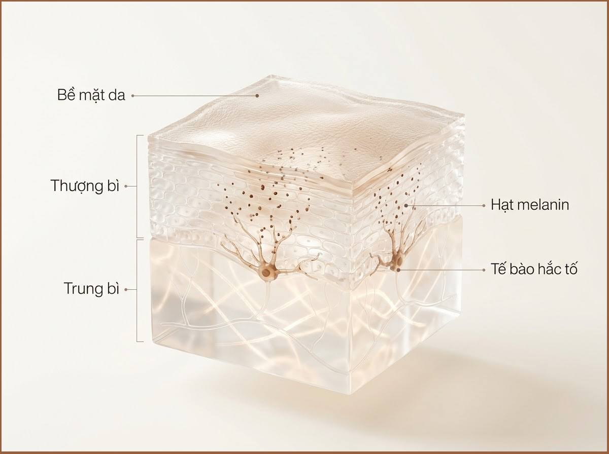 Da xuất hiện đốm nâu sau tuổi 30